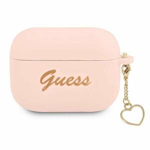 Guess GUAPLSCHSP pouzdro na Airpods PRO pink Silicone Charm Collection