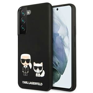 Karl Lagerfeld KLHCS22SSSKCK hard silikonové pouzdro Samsung Galaxy S22 5G black Silicone Karl & Choupette