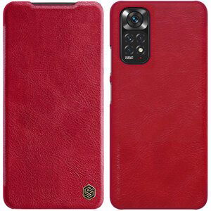 Nillkin Qin knížkové pouzdro na Xiaomi Redmi Note 11 / Redmi Note 11S Red