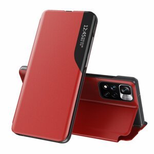 Knížkové pouzdro s imitací kůže na Xiaomi Poco M4 PRO 5G / Redmi Note 11s 5G Red