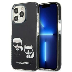 Karl Lagerfeld KLHCP13LTPEKCK hard silikonové pouzdro iPhone 13 / 13 Pro 6.1" black Karl & Choupette