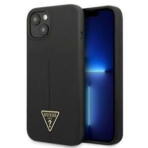 Guess GUHCP13SSLTGK hard silikonové pouzdro iPhone 13 Mini 5.4" black Silicone Triangle