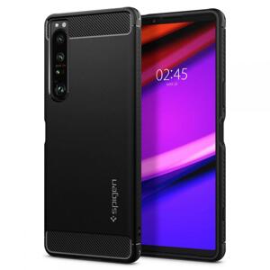 Spigen Rugged Armor silikonové pouzdro na Sony Xperia 1 IV Matte black