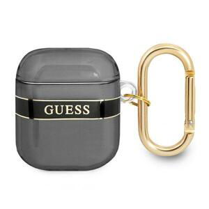 Guess obal na AirPods 2. Generace / 1. Generace Black Strap Collection