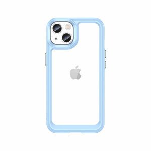 Silikonové pouzdro Space s barevným rámem na iPhone 13 6.1" Blue