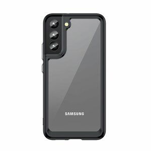 Silikonové pouzdro Space s barevným rámem na Samsung Galaxy S22 PLUS 5G Black