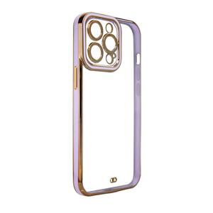 Fashion Electroplating silikonové pouzdro na iPhone 13 6.1" Purple