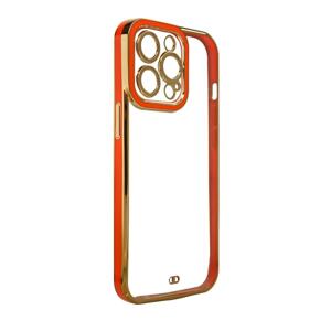 Fashion Electroplating silikonové pouzdro na iPhone 13 6.1" Red