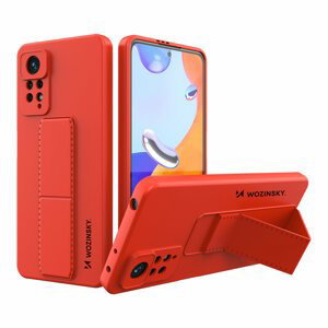 Wozinsky Flexibilní silikonové pouzdro se stojánkem na Xiaomi POCO X4 PRO 5G / Note 11 Pro Red