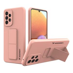 Wozinsky Flexibilní silikonové pouzdro se stojánkem na Samsung Galaxy A33 5G Pink