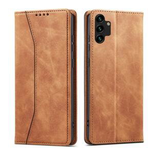 Magnet Fancy Case elegantní knížkové pouzdro na Samsung Galaxy A13 5G Brown