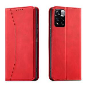 Magnet Fancy Case elegantní knížkové pouzdro na Xiaomi Redmi Note 11 PRO / Note 11 PRO 5G Red