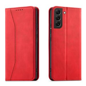 Magnet Fancy Case elegantní knížkové pouzdro na Samsung Galaxy S22 5G Red