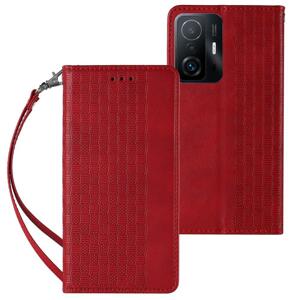 Magnet Case elegantní knížkové pouzdro s poutkem na Xiaomi Redmi Note 11 PRO / 11 PRO 5G Red