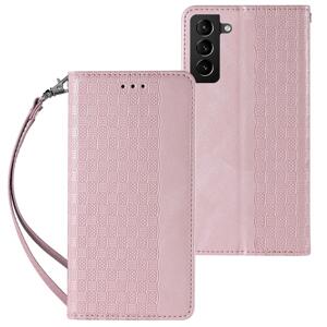 Magnet Case elegantní knížkové pouzdro s poutkem na Samsung Galaxy S22 PLUS 5G Pink