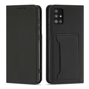 Magnet Card Case elegantní knížkové pouzdro s venkovní kapsou na Xiaomi Redmi Note 11 PRO / Note 11 PRO 5G Black