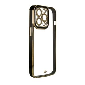 Fashion Electroplating silikonové pouzdro na iPhone 12 6.1" Black