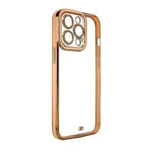 Fashion Electroplating silikonové pouzdro na iPhone 12 6.1" Gold