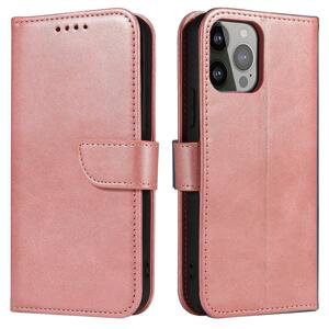 Magnet Case elegantní knížkové pouzdro na iPhone 14 PLUS 6.7" Pink