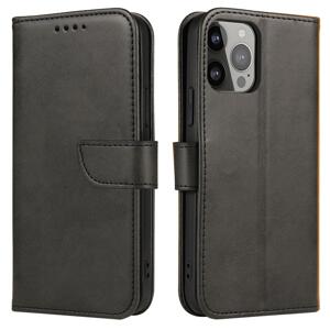 Magnet Case elegantní knížkové pouzdro na iPhone 14 6.1" Black