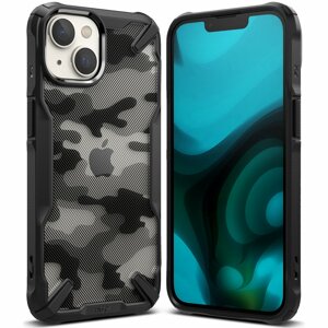 Ringke Fusion X Design pancéřové pouzdro na iPhone 14 PLUS 6.7" Camo black