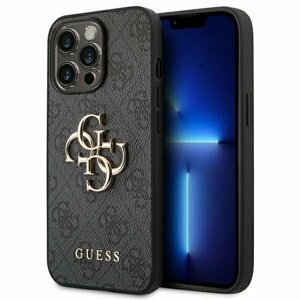 Guess GUHCP14L4GMGGR hard silikonové pouzdro iPhone 14 PRO 6.1" grey 4G Big Metal Logo