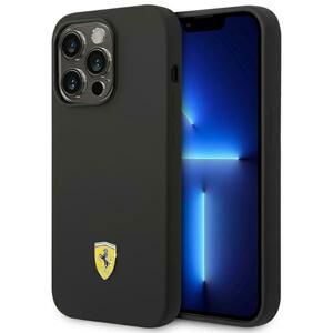 Ferrari FESSIHMP14XBK hard silikonové pouzdro iPhone 14 PRO MAX 6.7" black Silicone Metal Logo Magsafe