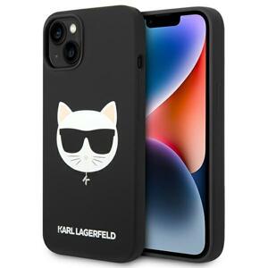 Karl Lagerfeld KLHMP14SSLCHBK hard silikonové pouzdro iPhone 14 6.1" black Silicone Choupette Head Magsafe