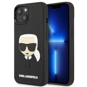 Karl Lagerfeld KLHCP14SKH3DBK hard silikonové pouzdro iPhone 14 6.1" black 3D Rubber Karl`s Head