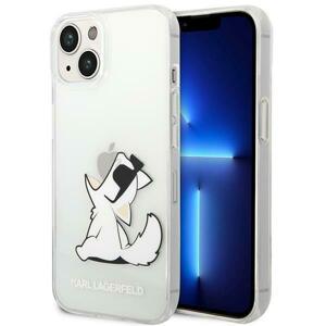 Karl Lagerfeld KLHCP14SCFNRC hard silikonové pouzdro iPhone 14 6.1" transparent Choupette Fun