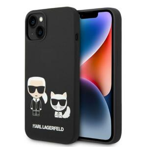 Karl Lagerfeld KLHMP14MSSKCK hard silikonové pouzdro iPhone 14 PLUS 6.7" black Liquid Silicone Karl & Choupette Magsafe