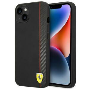 Ferrari FEHCP14SAXBK hard silikonové pouzdro iPhone 14 6.1" black Carbon