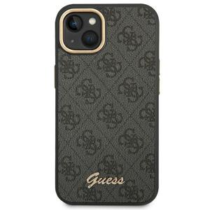 Guess GUHCP14MHG4SHK hard silikonové pouzdro iPhone 14 PLUS 6.7" black 4G Vintage Gold Logo