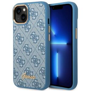 Guess GUHCP14MHG4SHB hard silikonové pouzdro iPhone 14 PLUS 6.7" blue 4G Vintage Gold Logo