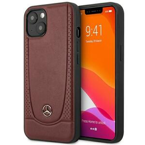 Mercedes MEHCP14SARMRE hard silikonové pouzdro iPhone 14 6.1" red Leather Urban Bengale