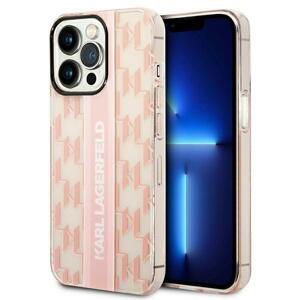 Karl Lagerfeld KLHCP14LHKLSPCP hard silikonové pouzdro iPhone 14 PRO 6.1" pink Mono Vertical Stripe