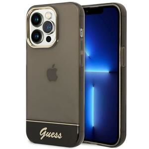 Guess GUHCP14XHGCOK hard silikonové pouzdro iPhone 14 PRO MAX 6.7" black Translucent