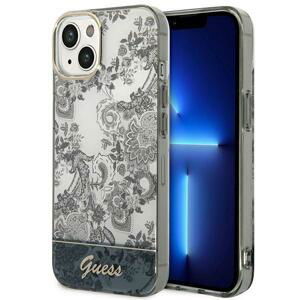 Guess GUHCP14SHGPLHG hard silikonové pouzdro iPhone 14 6.1" grey Porcelain Collection