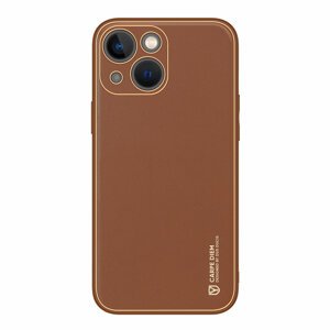 Dux Ducis Yolo pouzdro z Eko kůže na iPhone 14 PLUS 6.7" Brown