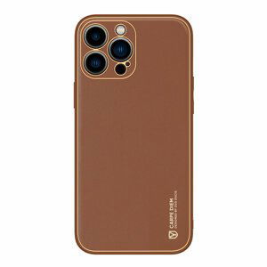 Dux Ducis Yolo pouzdro z Eko kůže na iPhone 14 PRO 6.1" Brown