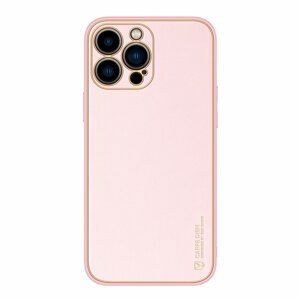 Dux Ducis Yolo pouzdro z Eko kůže na iPhone 14 PRO MAX 6.7" Pink