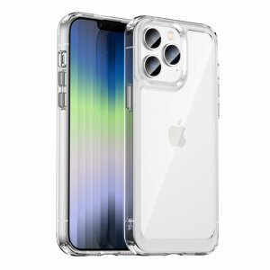 Silikonové pouzdro Space s barevným rámem na iPhone 14 PRO 6.1" Transparent