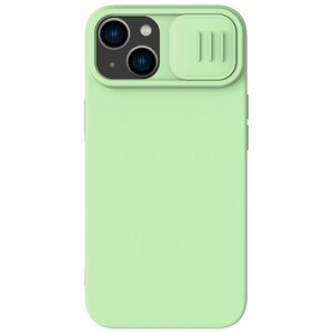 Nillkin CamShield Silky Magnetic silikonové pouzdro na iPhone 14 6.1" Green MagSafe