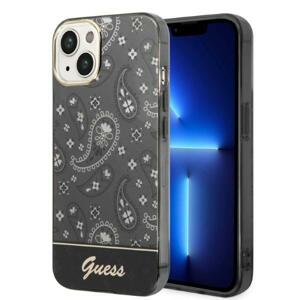 Guess GUHCP14MHGBNHK hard silikonové pouzdro iPhone 14 PLUS 6.7" black Bandana Paisley