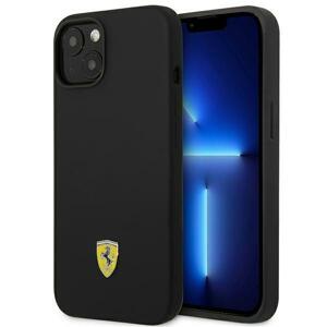 Ferrari FEHMSIP14SBK hard silikonové pouzdro iPhone 14 6.1" black Silicone Metal Logo Magsafe