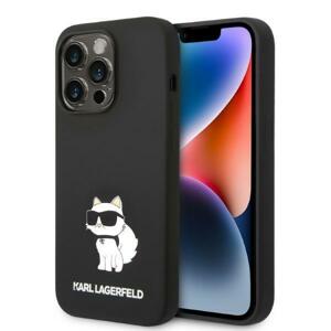 Karl Lagerfeld KLHCP14LSNCHBCK hard silikonové pouzdro iPhone 14 PRO 6.1" black Silicone Choupette