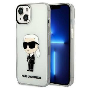 Karl Lagerfeld KLHCP14MHNIKTCT hard silikonové pouzdro iPhone 14 PLUS 6.7" transparent Ikonik Karl Lagerfeld