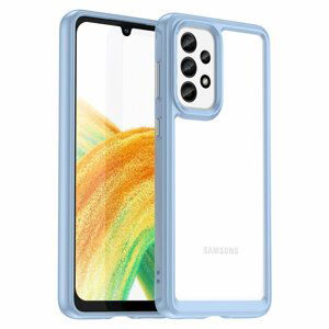 Silikonové pouzdro Space s barevným rámem na Samsung Galaxy A33 5G Blue