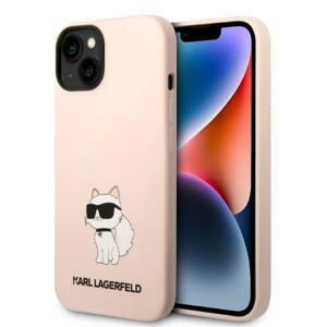 Karl Lagerfeld KLHCP14SSNCHBCP hard silikonové pouzdro iPhone 14 6.1" pink Silicone Choupette