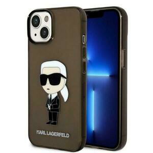 Karl Lagerfeld KLHCP14SHNIKTCK hard silikonové pouzdro iPhone 14 6.1" black Ikonik Karl Lagerfeld
